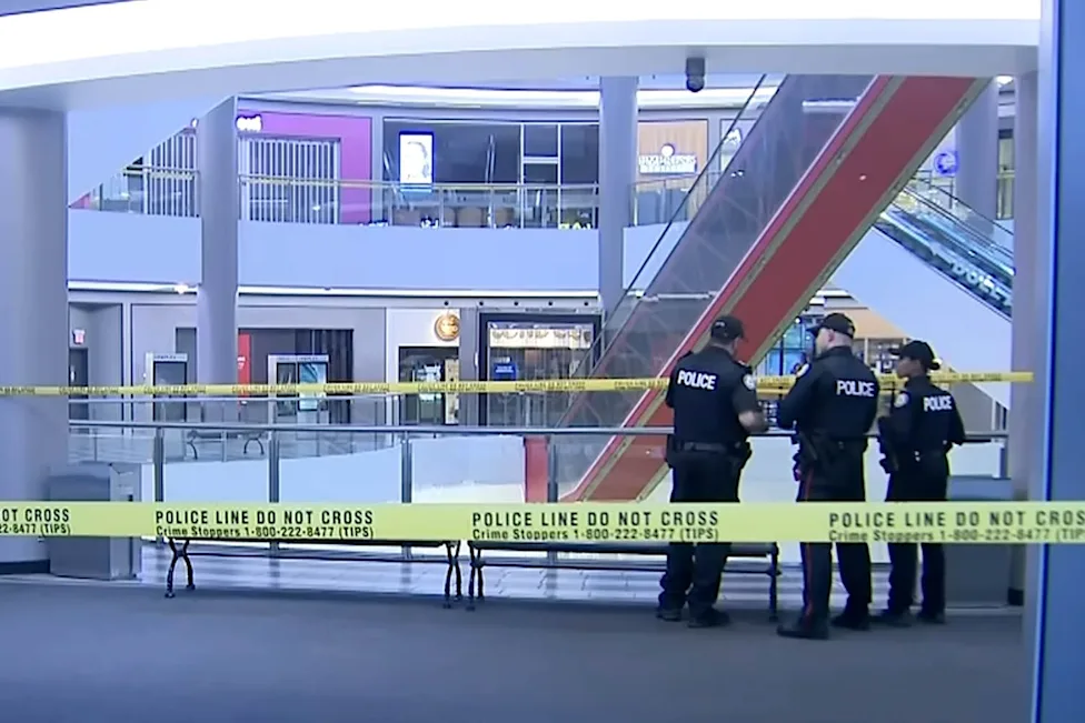 Man d!es in freak accident after falling from escalator at a shopping mall