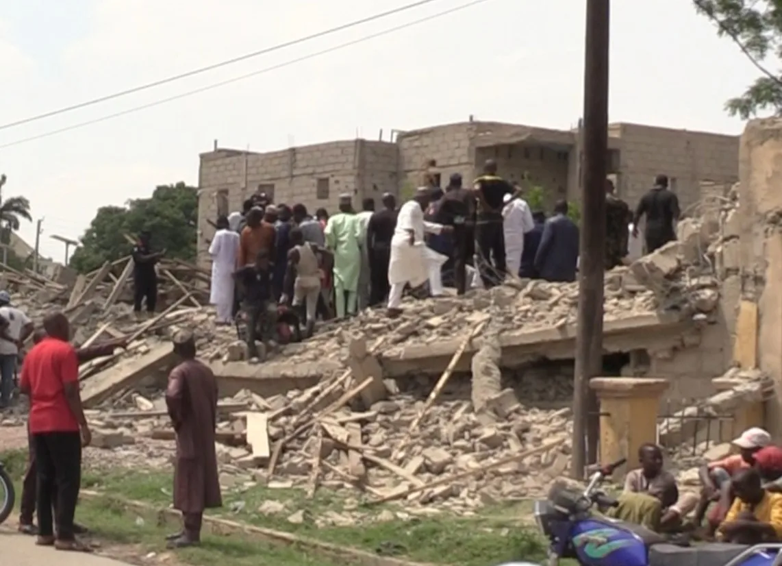 Four trapped, three rescued as building collapses in Kano