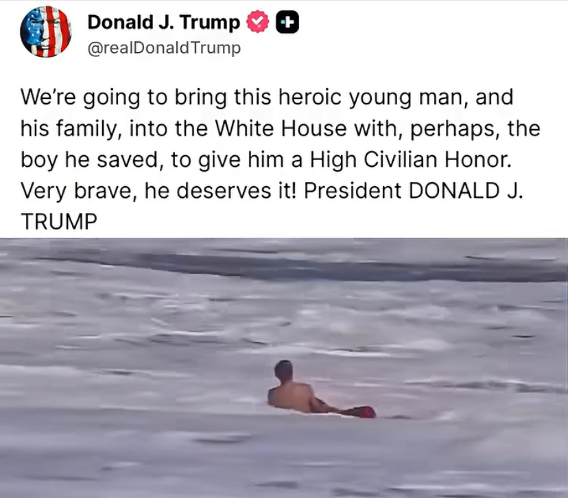 Trump to Honour 16-Year-Old Lifeguard for Heroic California Beach Rescue